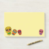 Zuckerschädel Post-it Klebezettel (Auf Schreibtisch)