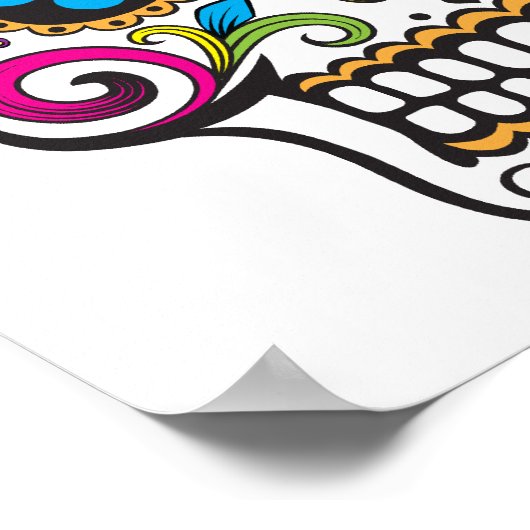 Zuckerschädel Poster (Ecke)