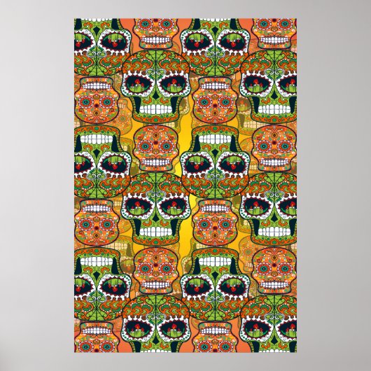 Zuckerschädel Poster (Vorne)