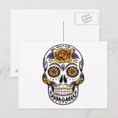 Zuckerschädel Postkarte (Vorne/Hinten)