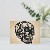 Zuckerschädel Postkarte (Stehend Vorderseite)