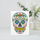 Zuckerschädel Postkarte (Stehend Vorderseite)