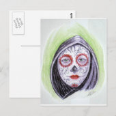 Zuckerschädel Postkarte (Vorne/Hinten)