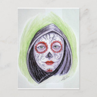 Zuckerschädel Postkarte