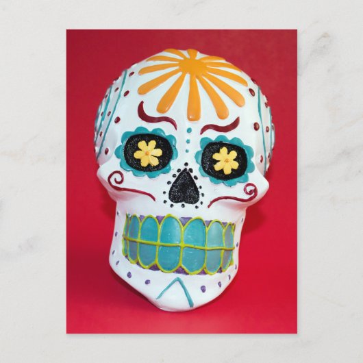 Zuckerschädel Postkarte (Vorderseite)