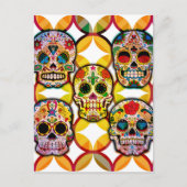 Zuckerschädel Postkarte (Vorderseite)