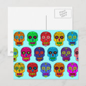 Zuckerschädel Postkarte (Vorne/Hinten)