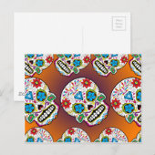 Zuckerschädel Postkarte (Vorne/Hinten)