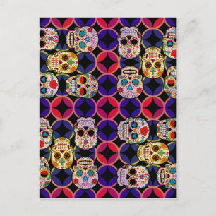 Zuckerschädel Postkarte