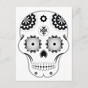 Zuckerschädel Postkarte