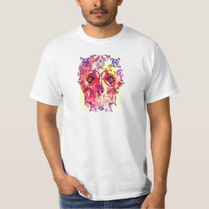 ZUCKERschädel-PSYCHEDELISCHER DRUCK T-Shirt