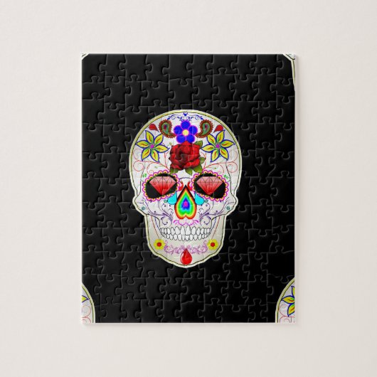 Zuckerschädel Puzzle (Vertikal)