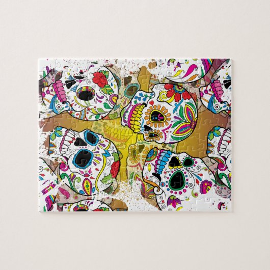 Zuckerschädel Puzzle (Horizontal)