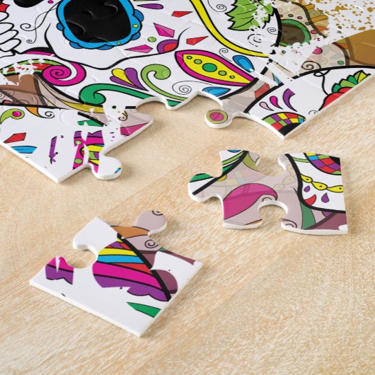 Zuckerschädel Puzzle (Seite)