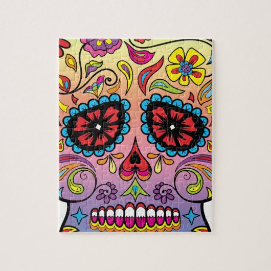 Zuckerschädel Puzzle (Vertikal)