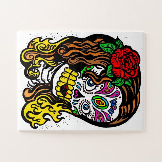 Zuckerschädel Puzzle (Horizontal)