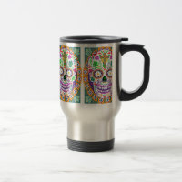 Zuckerschädel-Reise-Tasse, Tag der toten
