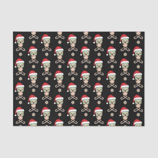 Zuckerschädel-Sankt-Muster kundengerecht Seidenpapier (Vorderseite)