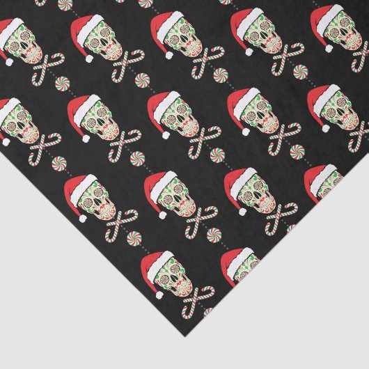 Zuckerschädel-Sankt-Muster kundengerecht Seidenpapier (Ausschnitt)