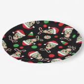 Zuckerschädel Sankt Pappteller (Schrägansicht)