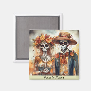 Zuckerschädel-Schatz Dia de los Muertos Magnet