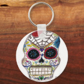 Zuckerschädel Schlüsselanhänger (Vorderseite)