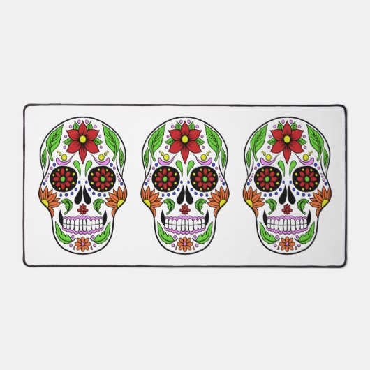 Zuckerschädel Schreibtischunterlage (Vorderseite)