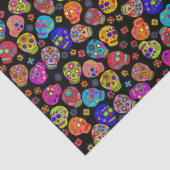 Zuckerschädel Seidenpapier (Detail)