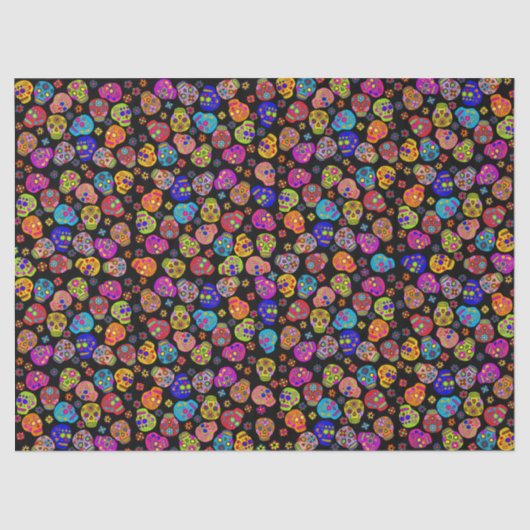 Zuckerschädel Seidenpapier (Vorderseite)