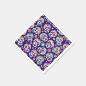 Zuckerschädel Serviette (Ecke)