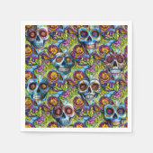 Zuckerschädel Serviette (Vorderseite)