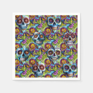 Zuckerschädel Serviette