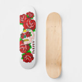 Zuckerschädel Skateboard (Vorderseite)