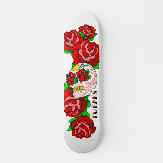 Zuckerschädel Skateboard (Vorne)