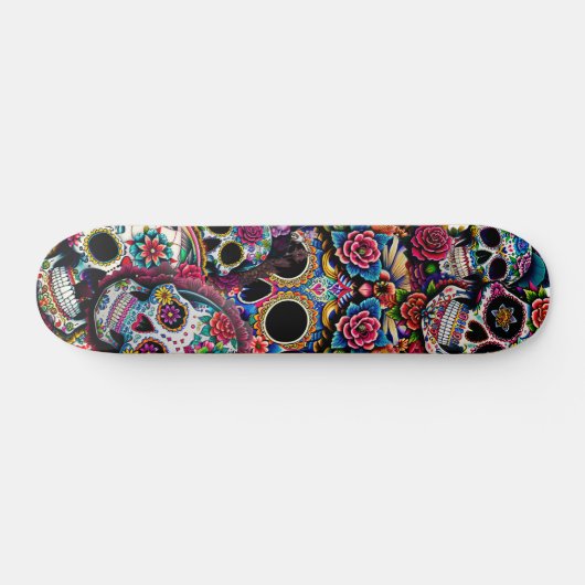 Zuckerschädel Skateboard (Horizontal)