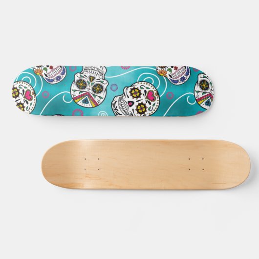 Zuckerschädel Skateboard (Horizontal)