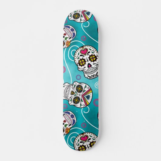 Zuckerschädel Skateboard (Vorne)