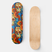 Zuckerschädel Skateboard (Vorderseite)
