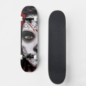 Zuckerschädel Skateboard (Vorderseite)