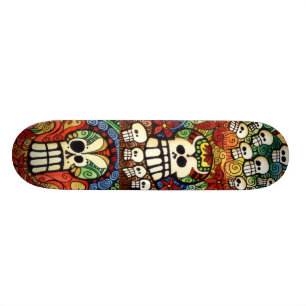Zuckerschädel-Skateboard-Entwurf Skateboard