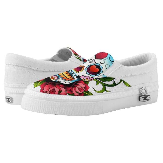 Zuckerschädel Slip-On Sneaker (Paar)