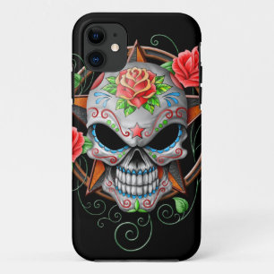 Zuckerschädel-Stern, schwarz Case-Mate iPhone Hülle