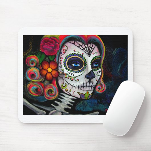 Zuckerschädel-Süßigkeit Mousepad (Mit Mouse)