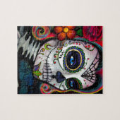 Zuckerschädel-Süßigkeit Puzzle (Horizontal)