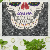 Zuckerschädel-Tag der toten Geschirrtuch-Kunst Geschirrtuch (Gefaltet)