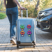 Zuckerschädel | Tag der Toten | Große Größe Aufkleber (Koffer Insitu)