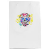 Zuckerschädel Tag der Toten Lebensfeier Mittlere Geschenktüte (Vorderseite)