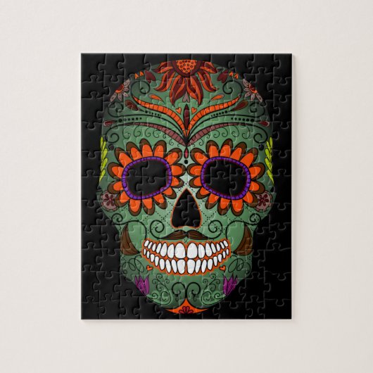 Zuckerschädel-Tag der Toten Puzzle (Vertikal)