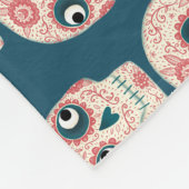 Zuckerschädel-Tag des Toten Dunklen Fleecedecke (Ecke)