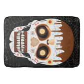 Zuckerschädel Tag des Toten Todes oder Küchenmatte Badematte (Vorderseite)